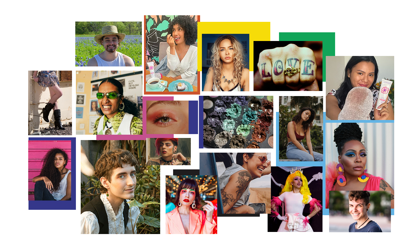 collage image of people